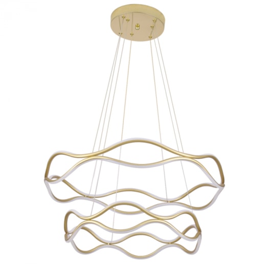 PENDENTE LED TAMIS 3000K 115W BIVOLT Ø63X21CM ALUMÍNIO DOURADO | NORDECOR 2376 PENDENTE LED TAMIS 3000K 115W BIVOLT Ø63X21CM ALUMÍNIO DOURADO | NORDECOR 2376