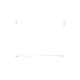 PENDENTE LED TEC RETANGULAR 3000K 24W BIVOLT 120CM ALUMÍNIO E SILICONE BRANCO | BELLA ILUMINAÇÃO GD012LW