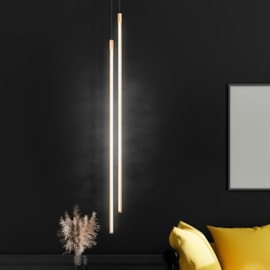 PENDENTE LED TENUES 2700K 12W BIVOLT Ø120CM ALUMÍNIO DOURADO | +LUZ PE-133/12.120DF PENDENTE LED TENUES 2700K 12W BIVOLT Ø120CM ALUMÍNIO DOURADO | +LUZ PE-133/12.120DF