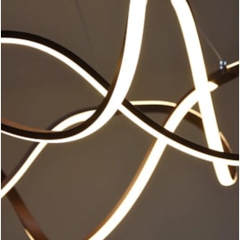 PENDENTE LED TEP 3000K 58W BIVOLT Ø60X20CM ALUMÍNIO MARROM | NORDECOR 2083 PENDENTE LED TEP 3000K 58W BIVOLT Ø60X20CM ALUMÍNIO MARROM | NORDECOR 2083