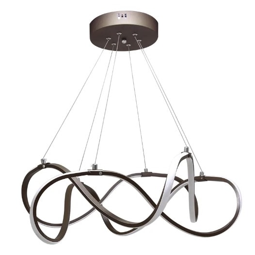 PENDENTE LED TEP 3000K 58W BIVOLT Ø60X20CM ALUMÍNIO MARROM | NORDECOR 2083 PENDENTE LED TEP 3000K 58W BIVOLT Ø60X20CM ALUMÍNIO MARROM | NORDECOR 2083