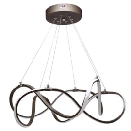 PENDENTE LED TEP 3000K 58W BIVOLT Ø60X20CM ALUMÍNIO MARROM | NORDECOR 2083 PENDENTE LED TEP 3000K 58W BIVOLT Ø60X20CM ALUMÍNIO MARROM | NORDECOR 2083