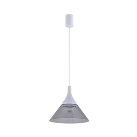 PENDENTE LED THOM 3000K 7W BIVOLT Ø19,5X18CM ALUMÍNIO E VIDRO BRANCO | NORDECOR 2693