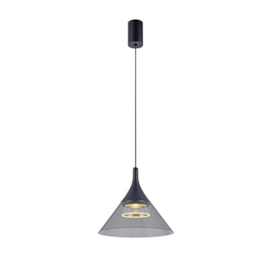 PENDENTE LED THOM 3000K 7W BIVOLT Ø19,5X18CM ALUMÍNIO E VIDRO PRETO | NORDECOR 2694 PENDENTE LED THOM 3000K 7W BIVOLT Ø19,5X18CM ALUMÍNIO E VIDRO PRETO | NORDECOR 2694