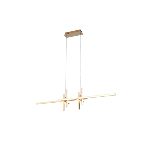PENDENTE LED TOM RETANGULAR BIVOLT METAL E VIDRO DOURADO 38W 3000K | BELLA ILUMINAÇÃO LR001 PENDENTE LED TOM RETANGULAR BIVOLT METAL E VIDRO DOURADO 38W 3000K | BELLA ILUMINAÇÃO LR001
