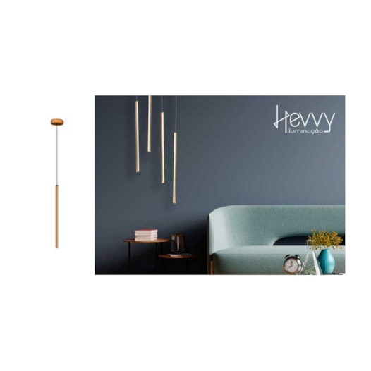 PENDENTE LED TÓQUIO AÇO INOX E SILICONE DOURADO  9W  3000K | HEVVY 1236 SL-0518/H1 90 GOLD PENDENTE LED TÓQUIO AÇO INOX E SILICONE DOURADO  9W  3000K | HEVVY 1236 SL-0518/H1 90 GOLD