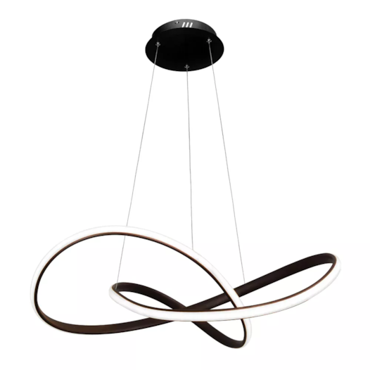 PENDENTE LED TRILHA 3000K 44W BIVOLT Ø60X10CM ALUMÍNIO E ABS PRETO | SL ILUMINAÇÃO 2002/60-63 PENDENTE LED TRILHA 3000K 44W BIVOLT Ø60X10CM ALUMÍNIO E ABS PRETO | SL ILUMINAÇÃO 2002/60-63