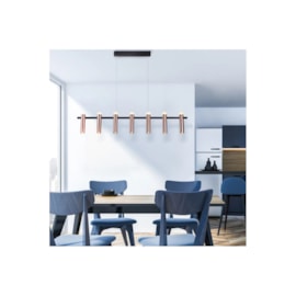 PENDENTE LED TUBI METAL COBRE E PRETO 49W 3000K | BELLA ILUMINAÇÃO CD002M PENDENTE LED TUBI METAL COBRE E PRETO 49W 3000K | BELLA ILUMINAÇÃO CD002M