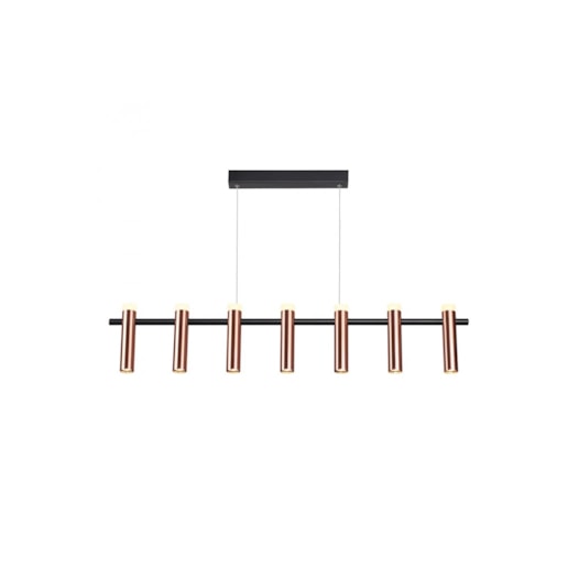 PENDENTE LED TUBI METAL COBRE E PRETO 49W 3000K | BELLA ILUMINAÇÃO CD002M PENDENTE LED TUBI METAL COBRE E PRETO 49W 3000K | BELLA ILUMINAÇÃO CD002M