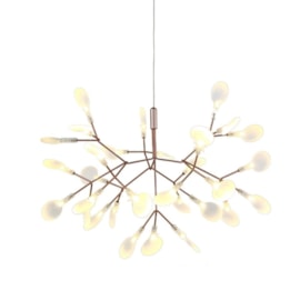 PENDENTE LED TWING 3000K 15W BIVOLT Ø51CM AÇO BRONZE | +LUZ PE-071/48.30BRO PENDENTE LED TWING 3000K 15W BIVOLT Ø51CM AÇO BRONZE | +LUZ PE-071/48.30BRO