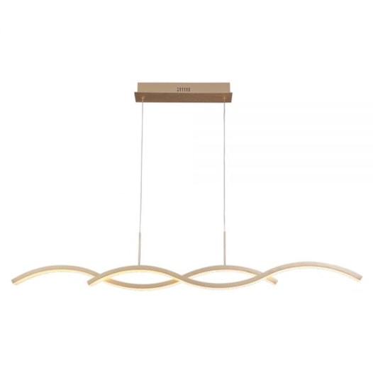 PENDENTE LED VINKA 3000K 36W BIVOLT Ø120CM ALUMÍNIO DOURADO| +LUZ PE-142/36.120DF PENDENTE LED VINKA 3000K 36W BIVOLT Ø120CM ALUMÍNIO DOURADO| +LUZ PE-142/36.120DF