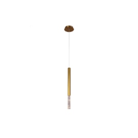 PENDENTE LED VITA METAL E CRISTAL DE ROCHA BRONZE E TRANSPARENTE 4W 3000K | BELLA ILUMINAÇÃO HM005S