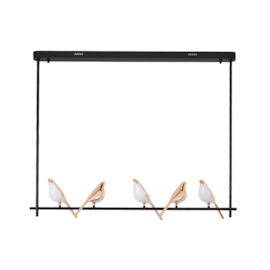 PENDENTE LED VOGEL ORI 3000K 50W BIVOLT 180X120CM DOURADO E PRETO | NORDECOR 2432