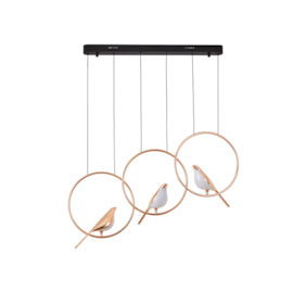 PENDENTE LED VOGEL TRI 3000K 30W BIVOLT 200X91CM ALUMÍNIO E ACRÍLICO DOURADO E PRETO | NORDECOR 2431 PENDENTE LED VOGEL TRI 3000K 30W BIVOLT 200X91CM ALUMÍNIO E ACRÍLICO DOURADO E PRETO | NORDECOR 2431