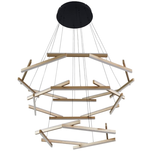 PENDENTE LED WIDA 60/80/100CM 185W 3000K OURO CHAMPAGNE | NORDECOR 2785 PENDENTE LED WIDA 60/80/100CM 185W 3000K OURO CHAMPAGNE | NORDECOR 2785