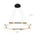 PENDENTE LED WIDA 82CM 60W 3000K OURO CHAMPAGNE | NORDECOR 2787