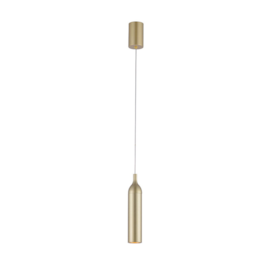 PENDENTE LED WISI 3000K 5W BIVOLT 15XØ3,1CM METAL DOURADO FOSCO | NORDECOR 2680 PENDENTE LED WISI 3000K 5W BIVOLT 15XØ3,1CM METAL DOURADO FOSCO | NORDECOR 2680