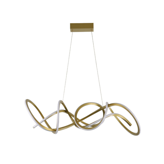 PENDENTE LED WYNA 3000K 79W BIVOLT 90CM METAL E SILICONE OURO CHAMPANHE | NORDECOR 2711 PENDENTE LED WYNA 3000K 79W BIVOLT 90CM METAL E SILICONE OURO CHAMPANHE | NORDECOR 2711