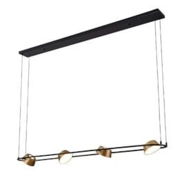 PENDENTE LED ZAVI 28W 3000K OURO FOSCO E PRETO | NORDECOR 2547 PENDENTE LED ZAVI 28W 3000K OURO FOSCO E PRETO | NORDECOR 2547