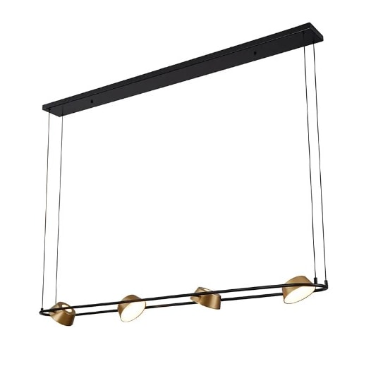 PENDENTE LED ZAVI 28W 3000K OURO FOSCO E PRETO | NORDECOR 2547 PENDENTE LED ZAVI 28W 3000K OURO FOSCO E PRETO | NORDECOR 2547