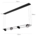 PENDENTE LED ZAVI 28W 3000K PRETO | NORDECOR 2548