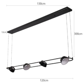 PENDENTE LED ZAVI 28W 3000K PRETO | NORDECOR 2548 PENDENTE LED ZAVI 28W 3000K PRETO | NORDECOR 2548