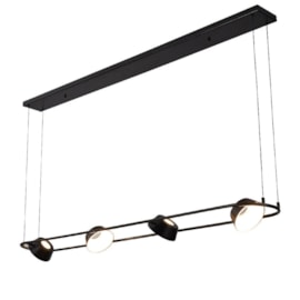 PENDENTE LED ZAVI 28W 3000K PRETO | NORDECOR 2548