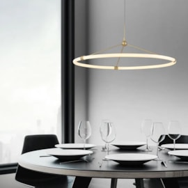 PENDENTE LED ZAVO 3000K 30W BIVOLT DOURADO | STUDIOLUCE PD1608DO