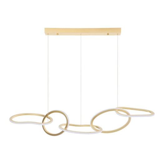 PENDENTE LED ZENA ORI 3000K 67W BIVOLT DOURADO FOSCO | NORDECOR 2597