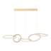 PENDENTE LED ZENA ORI 3000K 67W BIVOLT DOURADO FOSCO | NORDECOR 2597