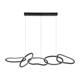 PENDENTE LED ZENA ORI 3000K 67W BIVOLT PRETO | NORDECOR 2596