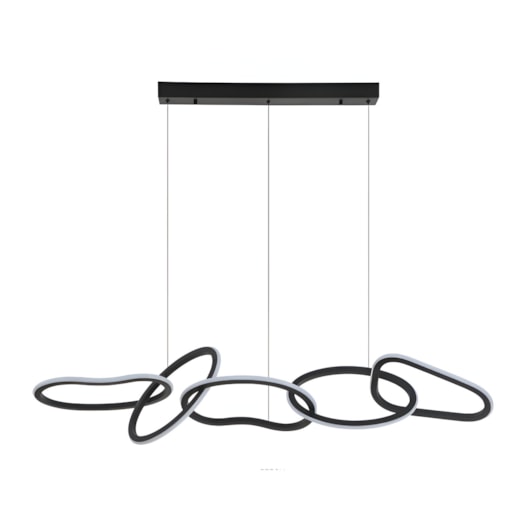PENDENTE LED ZENA ORI 3000K 67W BIVOLT PRETO | NORDECOR 2596