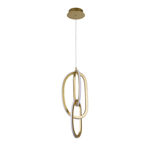 PENDENTE LED ZENA ORI 3000K 79W BIVOLT OURO CHAMPAGNE | NORDECOR 2712