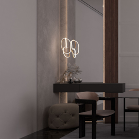 PENDENTE LED ZENA ORI 3000K 79W BIVOLT OURO CHAMPAGNE | NORDECOR 2712