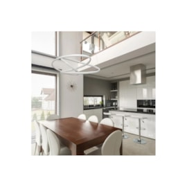 PENDENTE LED ZIG BIVOLT METAL BRANCO 70W 3000K | BELLA ILUMINAÇÃO TP001 PENDENTE LED ZIG BIVOLT METAL BRANCO 70W 3000K | BELLA ILUMINAÇÃO TP001