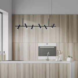 PENDENTE LED ZIONE 3000K 18W BIVOLT 14,5X110X17,5CM METAL E ACRÍLICO PRETO | STUDIOLUCE BLACK PD1491 PENDENTE LED ZIONE 3000K 18W BIVOLT 14,5X110X17,5CM METAL E ACRÍLICO PRETO | STUDIOLUCE BLACK PD1491