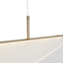 PENDENTE LED ZUTA 38W 3000K DOURADO FOSCO | NORDECOR 2492