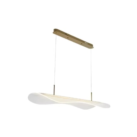 PENDENTE LED ZUTA 38W 3000K DOURADO FOSCO | NORDECOR 2492