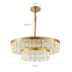 PENDENTE LED ZYLO 2 MOD 54W 3000K DOURADO BRILHO | NORDECOR 2773