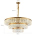 PENDENTE LED ZYLO 3 MOD 105W 3000K DOURADO BRILHO | NORDECOR 2774