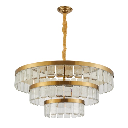 PENDENTE LED ZYLO 3 MOD 105W 3000K DOURADO BRILHO | NORDECOR 2774 PENDENTE LED ZYLO 3 MOD 105W 3000K DOURADO BRILHO | NORDECOR 2774