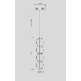 PENDENTE LOLLY 3000K 11W BIVOLT DOURADO/BRANCO | STUDIOLUCE BLACK PD1451