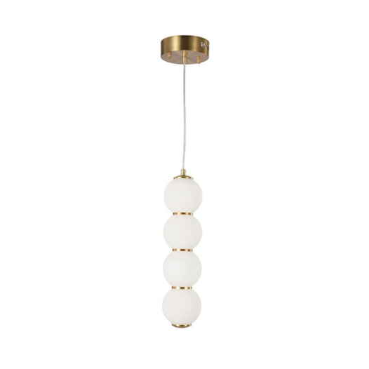 PENDENTE LOLLY 3000K 11W BIVOLT DOURADO/BRANCO | STUDIOLUCE BLACK PD1451