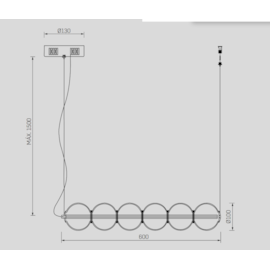 PENDENTE LOLLY 3000K 19W BIVOLT DOURADO/BRANCO | STUDIOLUCE BLACK PD1452