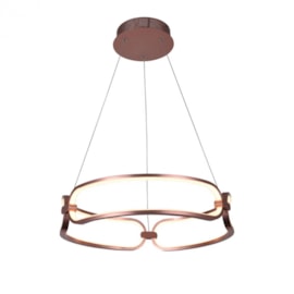 PENDENTE LÚMINA ROSE GOLD 45X45X9.5CM 1X37W 3000K | BELLA ILUMINAÇÃO BB006E