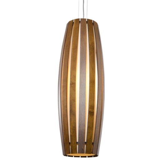 PENDENTE MADEIRA BARRIL RIPADO 1L E27 Ø170X1000MM | ACCORD 305 PENDENTE MADEIRA BARRIL RIPADO 1L E27 Ø170X1000MM | ACCORD 305