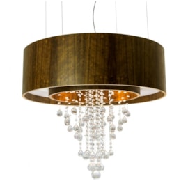 PENDENTE MADEIRA CILÍNDRICO DUPLO CRISTAIS 8L E27 + 4L GU10 Ø800X690MM | ACCORD 213C PENDENTE MADEIRA CILÍNDRICO DUPLO CRISTAIS 8L E27 + 4L GU10 Ø800X690MM | ACCORD 213C