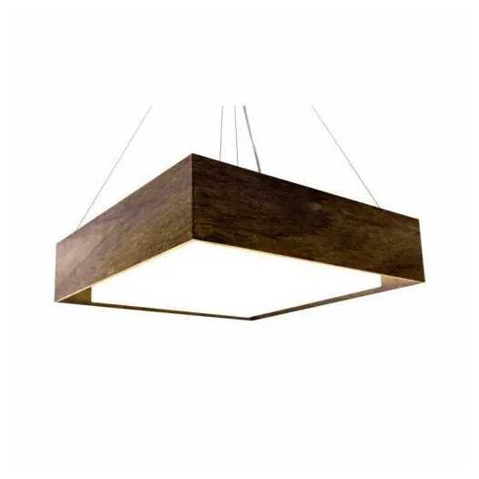 PENDENTE MADEIRA MEIO SQUADRO 4L E27 600X600X120MM | ACCORD 276 PENDENTE MADEIRA MEIO SQUADRO 4L E27 600X600X120MM | ACCORD 276