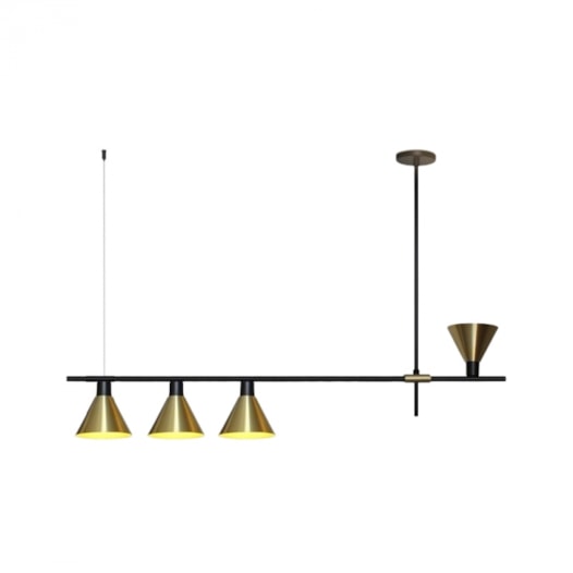 PENDENTE MADRI RETANGULAR 14X130X12CM ALUMÍNIO | SPOTLINE 804/4 PENDENTE MADRI RETANGULAR 14X130X12CM ALUMÍNIO | SPOTLINE 804/4