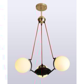 PENDENTE MAX. 40W E27×3, 3 GLOBOS, METAL+VIDRO PRETO | SINDORA DCD01318-3 PENDENTE MAX. 40W E27×3, 3 GLOBOS, METAL+VIDRO PRETO | SINDORA DCD01318-3